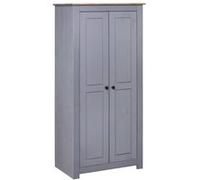 vidaXL Garde-robe Gris 80x50x171,5 cm Pin massif Assortiment Panama