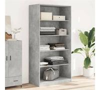 vidaXL Garde-robe 3307732 Gris béton 100x50x200 cm Aggloméré