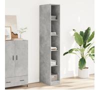 vidaXL Garde-robe gris béton 30x50x200 cm bois d'ingénierie, armoire de rangement, organisateur de garde-robe, armoire, 3307705