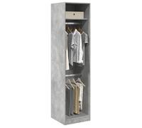 vidaXL Garde-Robe Gris béton 50 x 50 x 200 cm Aggloméré, Armoire de Rangement, Organisateur de Garde-Robe, Armoire, Placard, Garde-Robe de Chambre