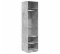 vidaXL Armoire de rangement Organisateur de chambre à coucher Gris béton Bois d’ingénierie