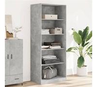 vidaXL Garde-robe 80x50x200 cm bois d'ingénierie gris béton/marron