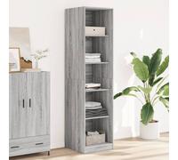 Vidaxl Garde-Robe Gris Sonoma 50x50x200 Cm Bois D'ingénierie Marron