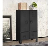 Garde-robe Industrielle Anthracite 67x35x107 cm Acier Armoire Rangement vidaXL