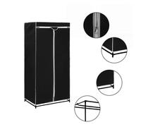 vidaXL Garde-robe Noir 75x50x160 cm