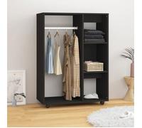 vidaXL Garde-robe Noir 80x40x110 cm Aggloméré 110 cm
