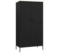 vidaXL Garde-robe Noir 90x50x180 cm Acier