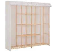 vidaXL Garde-robe Blanc 173x40x170 cm Tissu