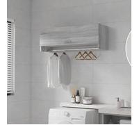 vidaXL Garde-robe Sonoma gris Bois d'ingénierie 100 x 32,5 x 35 cm