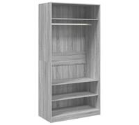 vidaXL Armoire en tissu Sonoma Gris 100x50x200 cm Bois d'ingénierie