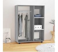 vidaXL Garde-robe Sonoma – gris – 80 x 40 x 110 cm – bois d'ingénierie