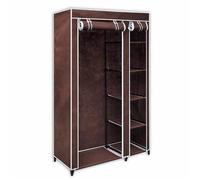 vidaXL Garde-robe Tissu Marron