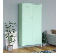 vidaXL Garde-robe Vert menthe 90x50x180 cm Acier 180 cm