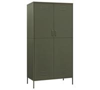 vidaXL Garde-robe Vert olive 90x50x180 cm Acier