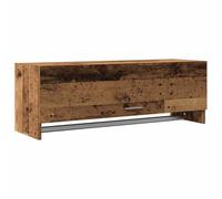 vidaXL Garde-robe vieux bois 100x32,5x35 cm bois d'ingénierie, armoire de rangement, organisateur de garde-robe, organiseur de placard, placard