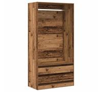 vidaXL Garde-Robe Vieux Bois 100x50x200 cm Bois d'ingénierie