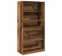 vidaXL Garde-robe Vieux bois 100x50x200 cm Bois d'ingénierie Marron