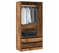 vidaXL Garde-robe vieux bois 100x50x200 cm bois d'ingénierie 3318626
