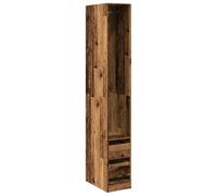 vidaXL Garde-Robe Vieux Bois 30x50x200 cm Bois d'ingénierie