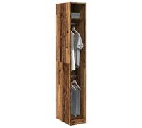 Vidaxl Garde-Robe Vieux Bois 30x50x200 Cm Bois D'ingénierie Marron