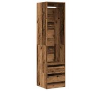 vidaXL Garde-Robe Vieux Bois 50x50x200 cm Bois d'ingénierie