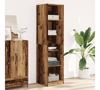 Vidaxl Garde-Robe Vieux Bois 50x50x200 Cm Bois D'ingénierie Marron