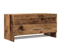 vidaXL Garde-Robe Vieux Bois 70x32,5x35 cm Bois d'ingénierie, Armoire de Rangement, Organisateur de Garde-Robe, Organiseur de Placard, Placard