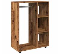 vidaXL Garde-Robe Vieux Bois 80x40x110 cm Bois d'ingénierie, Armoire de Rangement, Organisateur de Garde-Robe, Organisateur de Placard, Placard