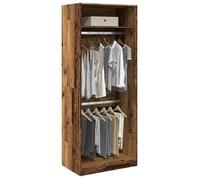 Vidaxl Garde-Robe Vieux Bois 80x50x200 Cm Bois D'ingénierie Marron