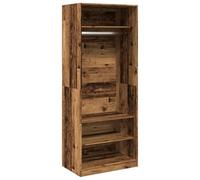 Vidaxl Garde-Robe Vieux Bois 80x50x200 Cm Bois D'ingénierie Marron