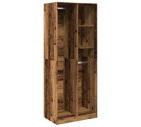 vidaXL Garde-Robe Vieux Bois 80x50x200 cm Bois d'ingénierie, Armoire de Rangement, Organisateur de Garde-Robe, Armoire, Placard, Garde-Robe de Chambre
