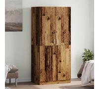 Vidaxl Garde-Robe Vieux Bois 90x52x200 Cm Bois D'ingénierie Marron
