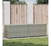 vidaXL Gartenbox Poly Rattan 200x50x60 cm Grau