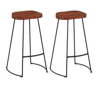 vidaXL Gavin tabouret de bar 2 pcs. 50x40x78 cm bois massif manguier