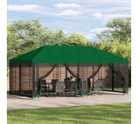 vidaXL Gazebo avec murs latéraux 6 x 3 m Vert Polyester et Acier 190