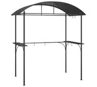 vidaXL Gazebo pour barbecue Anthracite 220x115x230 cm Acier avec étagères latérales