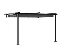 vidaXL Gazebo mural Anthracite 3 x 3 m Acier