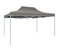 vidaXL Tente pliable escamotable Jardin Tonelle Pavillon 3 x 4,5 m Anthracite