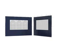 vidaXL Gazebos Bleu PE et Acier