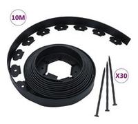 Gazonrand flexibel met 30 pinnen 10 m 5 cm48614