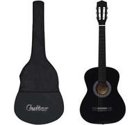 vidaXL Gitaar klassiek beginner met tas 3/4 36 zwart3055889 Noir