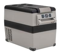vidaXL Glacière avec poignée noir et gris 55 L PP et PE, glacière électrique, réfrigérateur à compresseur, glacière de 51789