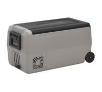 Koelbox met wielen en handvat 50 L polypropeen zwart en grijs51785