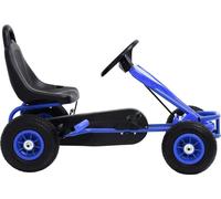 vidaXL Go-Kart à pédales avec pneus bleus