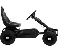 vidaXL Go-Kart à pédales avec pneus gonflables noir
