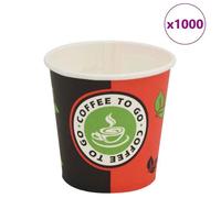 vidaXL Gobelet à café jetable 1000 pcs Papier 120 ml (4 oz)
