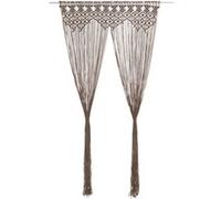 vidaXL Rideau en macramé Taupe 140x240 cm Coton 323983