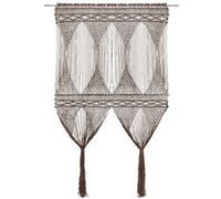 Vidaxl Rideau En Macramé Taupe 140x240 Cm Coton