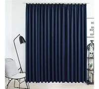 vidaXL Gordijn verduisterend met haken 290x245 cm blauw134457 Bleu G