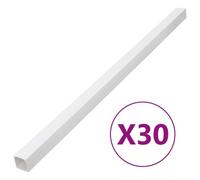 vidaXL Goulotte de câble 40x40 mm 30 m PVC